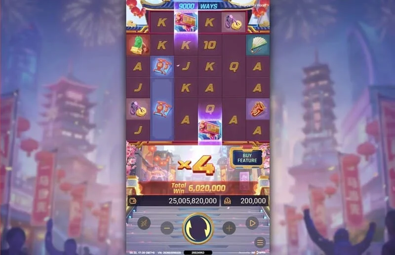 Prosperity Horse - koefisien dan pembayaran akhir dalam Cyber-Luxe Free Spins
